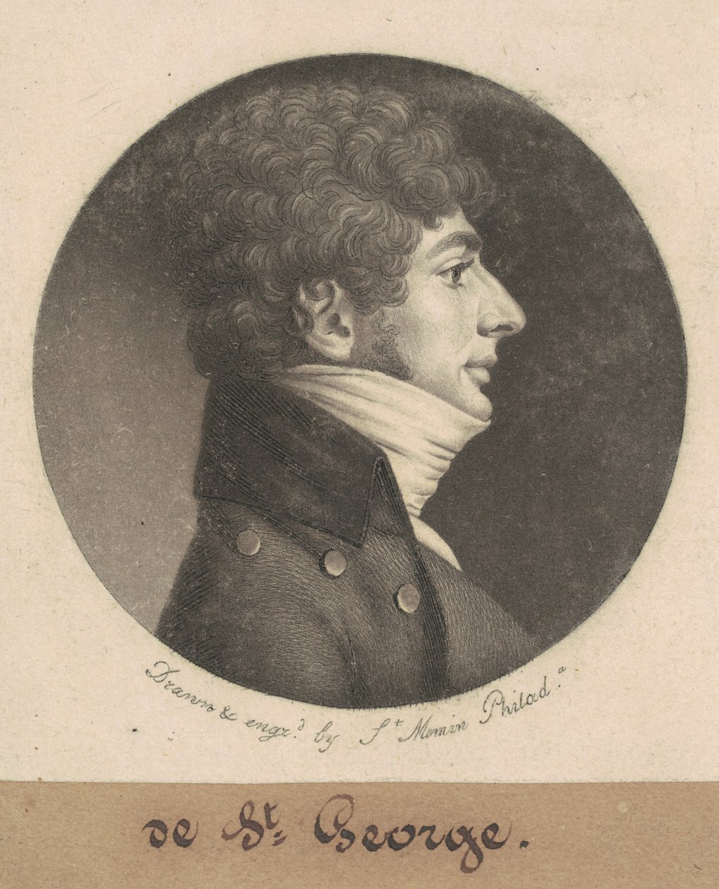de St. George door Charles B. J. Févret de Saint Mémin