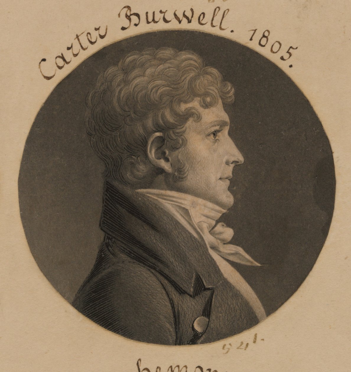 Carter Burwell door Charles Balthazar Julien Févret de Saint-Mémin