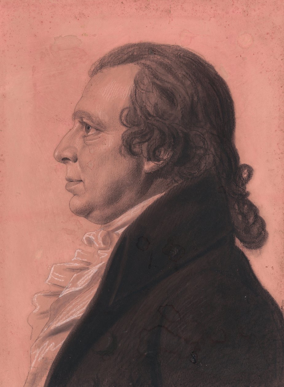 Dr. Elisha Cullen Dick door Charles Balthazar Julien Févret de Saint-Mémin