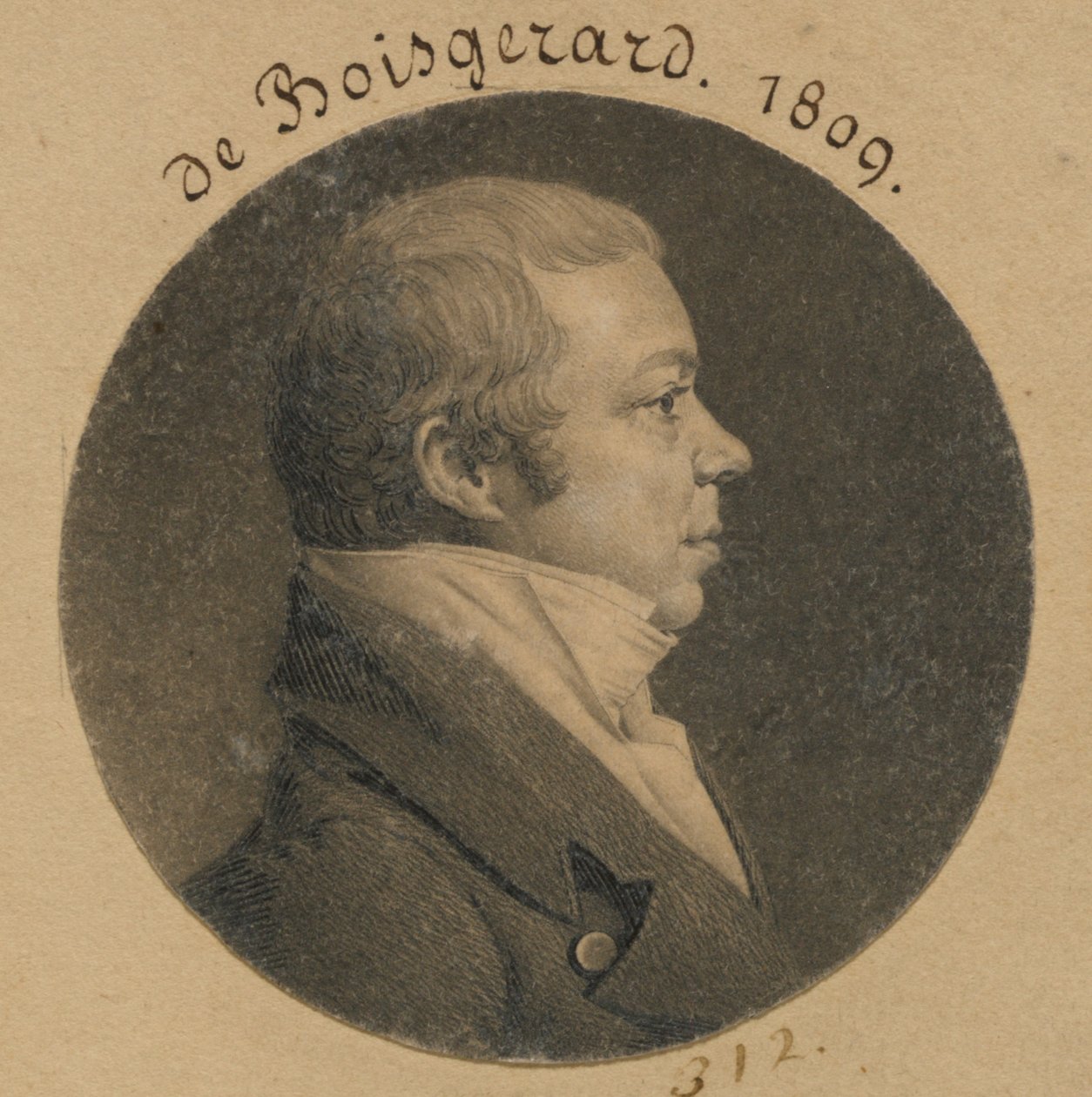 Felix Constant de Boisgerard door Charles Balthazar Julien Févret de Saint-Mémin