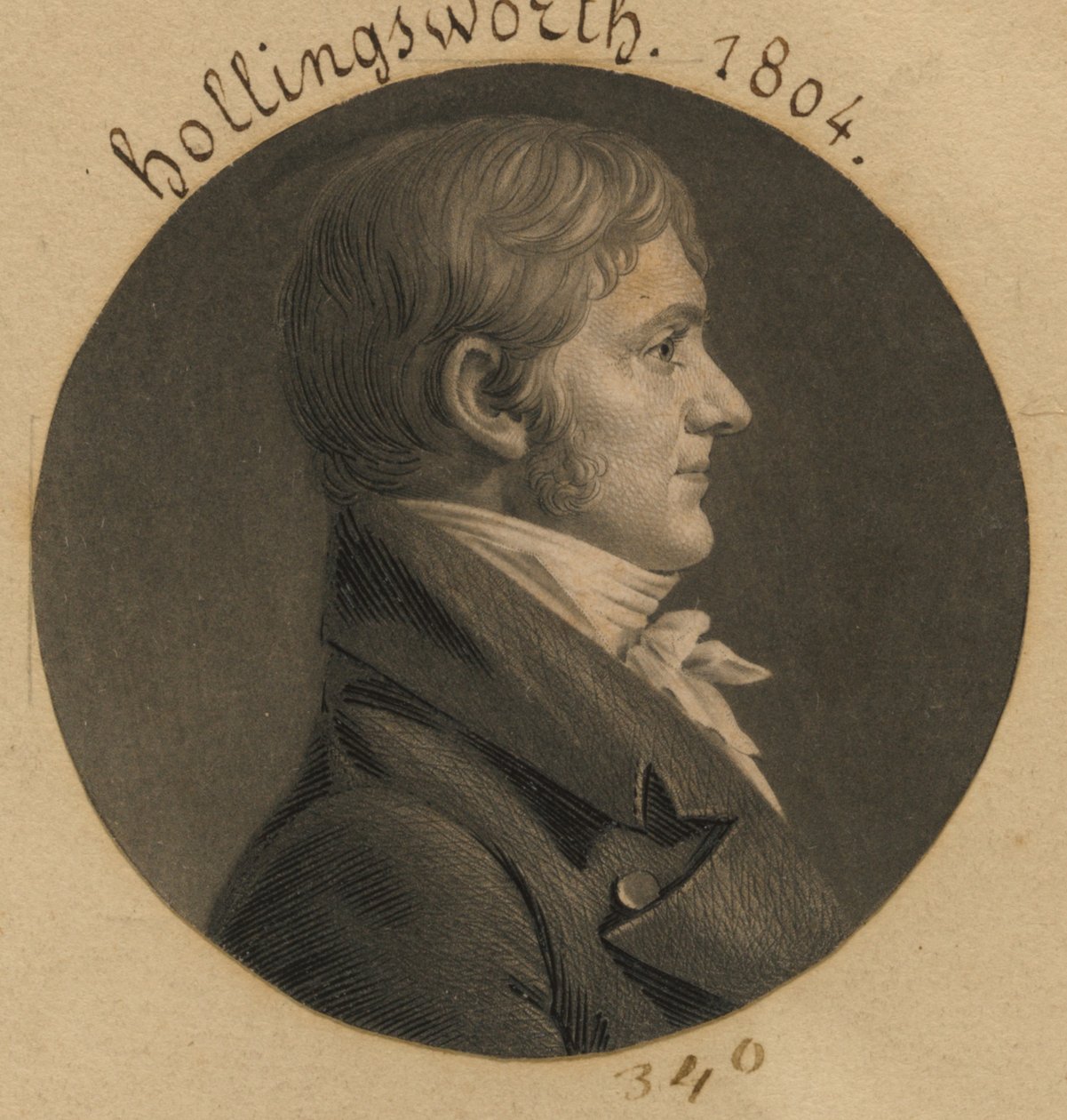 Francis Hollingsworth door Charles Balthazar Julien Févret de Saint-Mémin