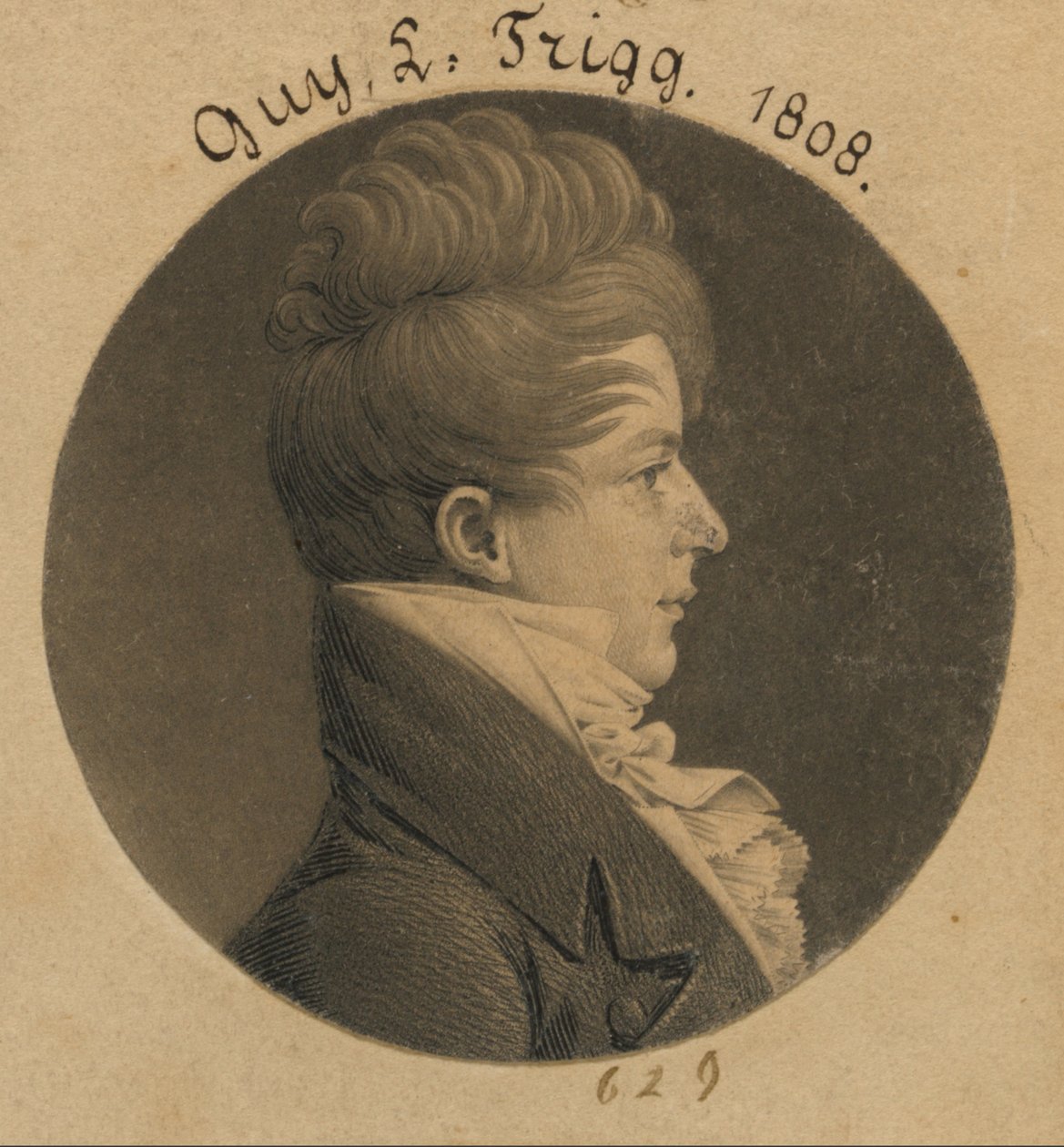 Guy L. Trigg door Charles Balthazar Julien Févret de Saint-Mémin