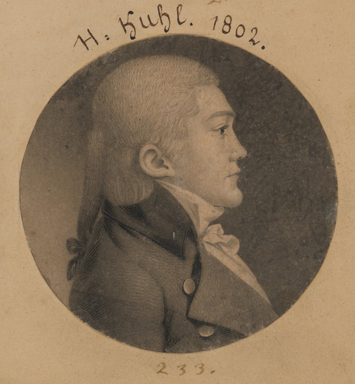 Henry Kuhl door Charles Balthazar Julien Févret de Saint-Mémin