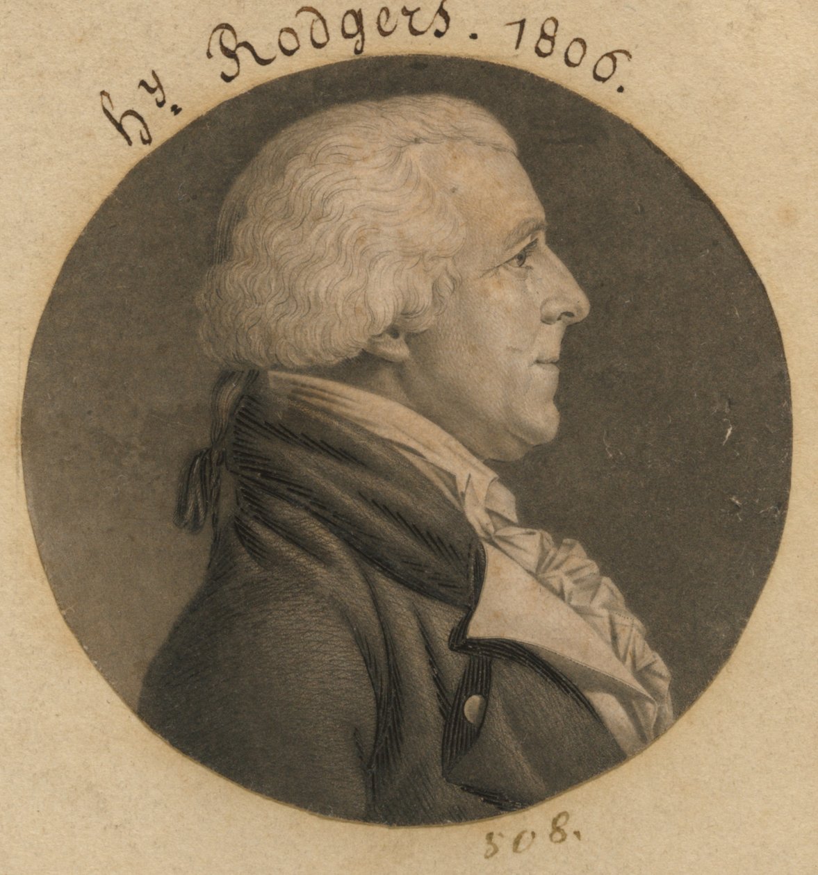 Henry Rogers door Charles Balthazar Julien Févret de Saint-Mémin