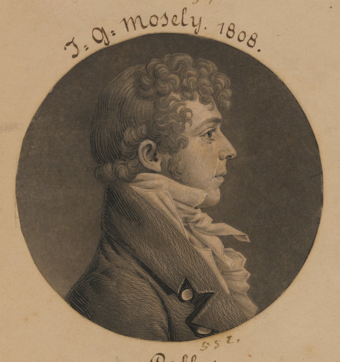 J. G. Mosely door Charles Balthazar Julien Févret de Saint-Mémin