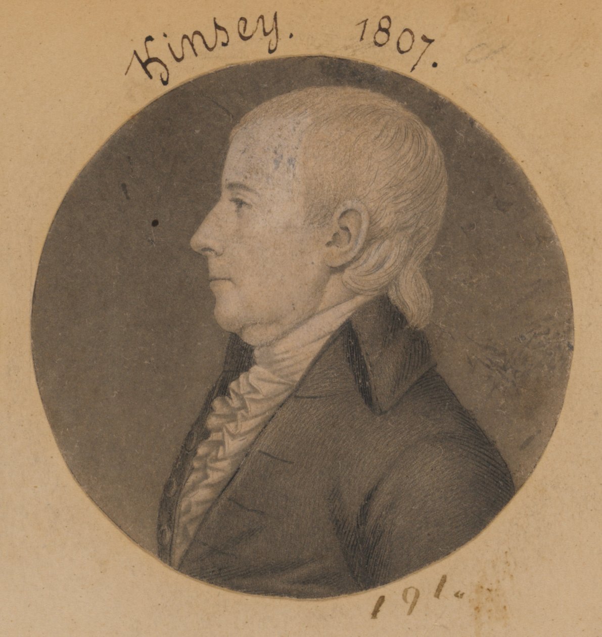 James Kinsey door Charles Balthazar Julien Févret de Saint-Mémin