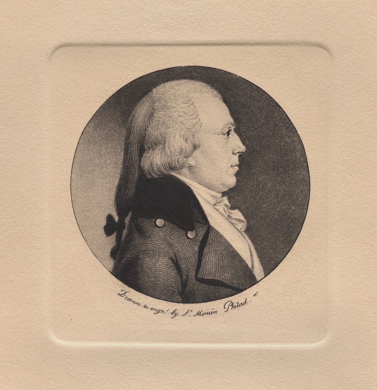 John Bohlen door Charles Balthazar Julien Févret de Saint-Mémin