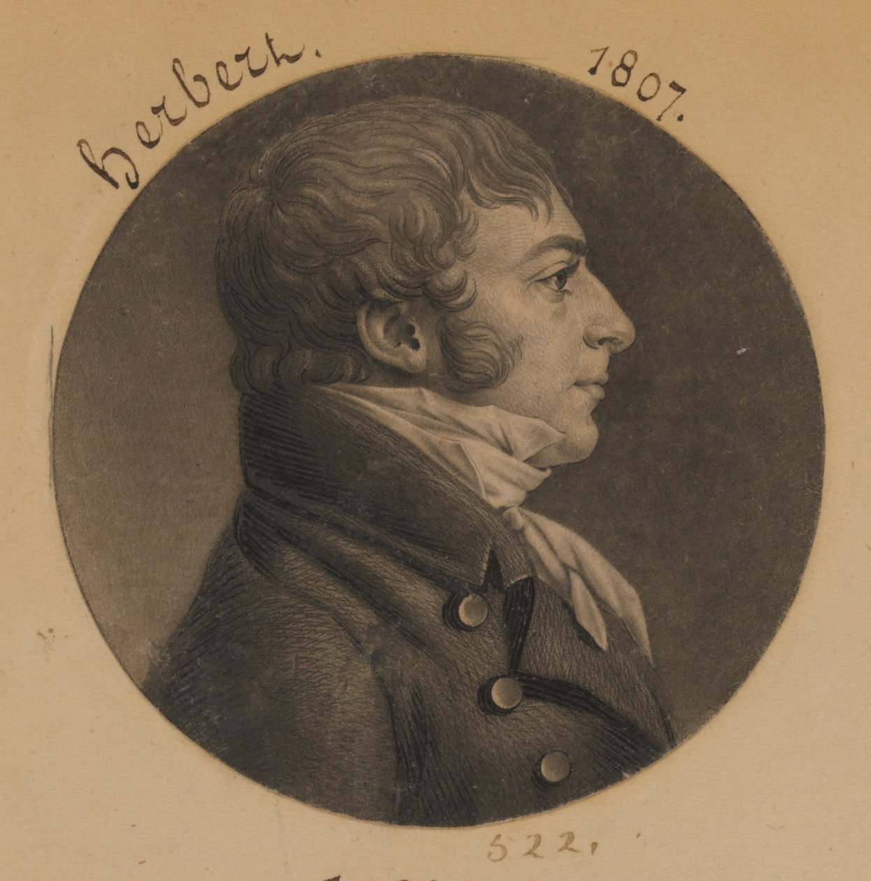 John Carlyle Herbert door Charles Balthazar Julien Févret de Saint-Mémin