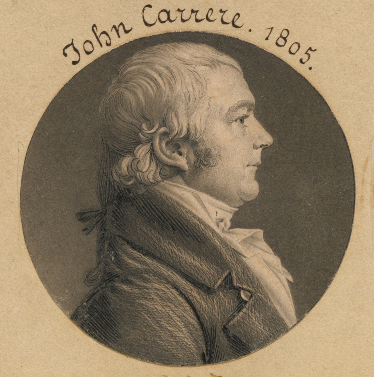 John Carrere door Charles Balthazar Julien Févret de Saint-Mémin
