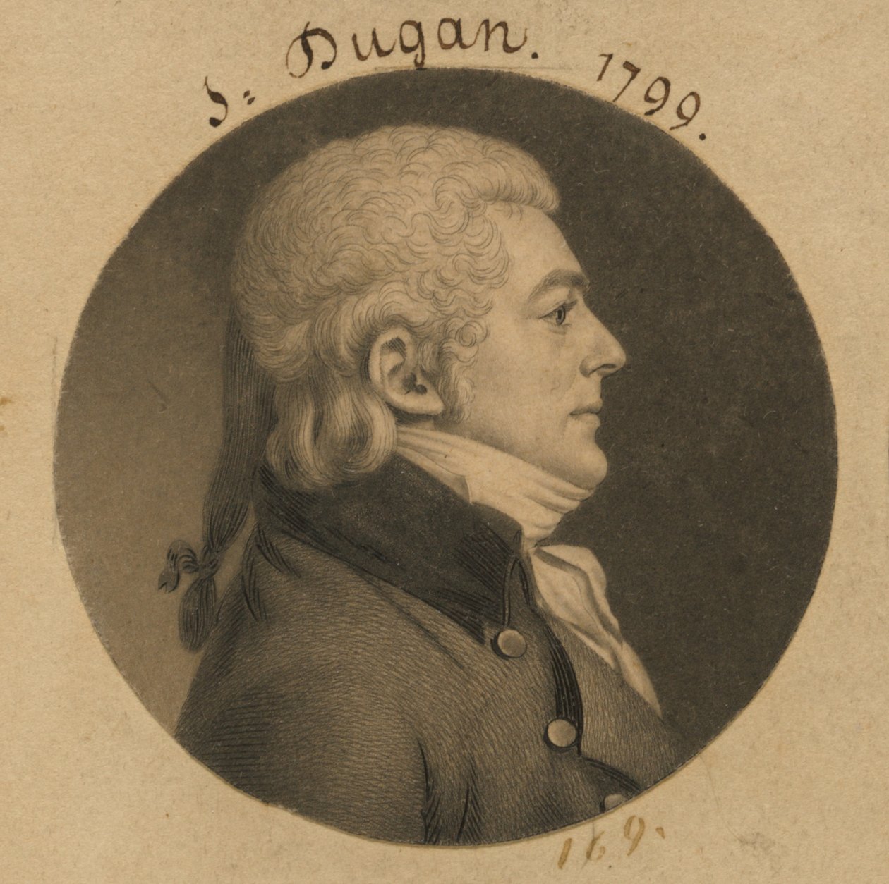 John Dugan door Charles Balthazar Julien Févret de Saint-Mémin