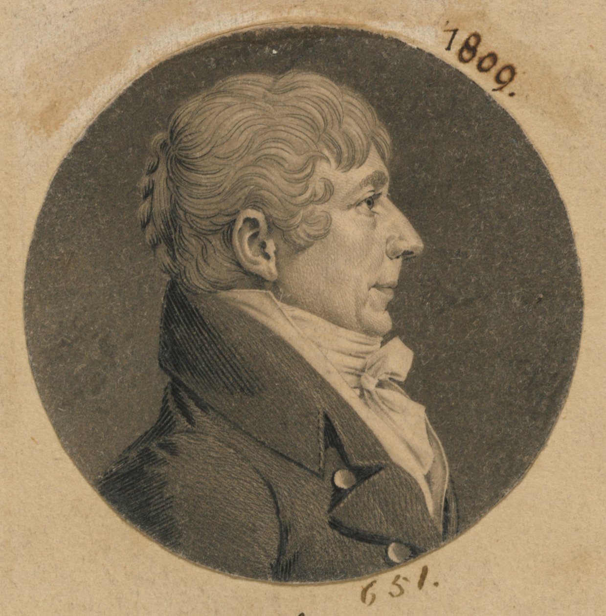 John Moncreif door Charles Balthazar Julien Févret de Saint-Mémin