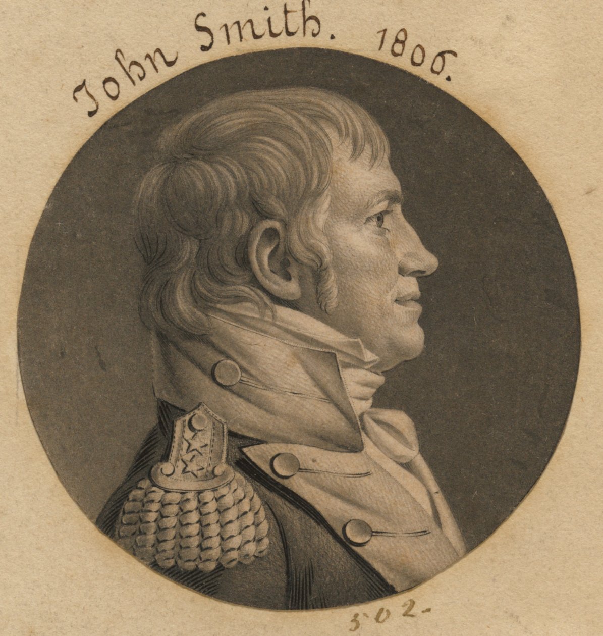 John Smith door Charles Balthazar Julien Févret de Saint-Mémin