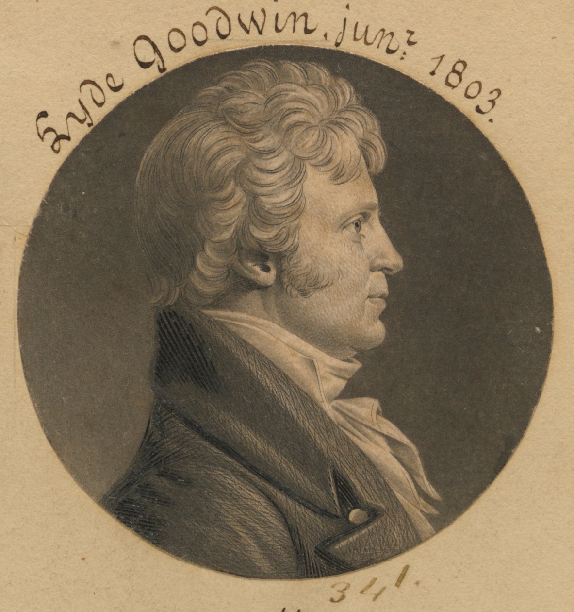 Nicholas Brice door Charles Balthazar Julien Févret de Saint-Mémin