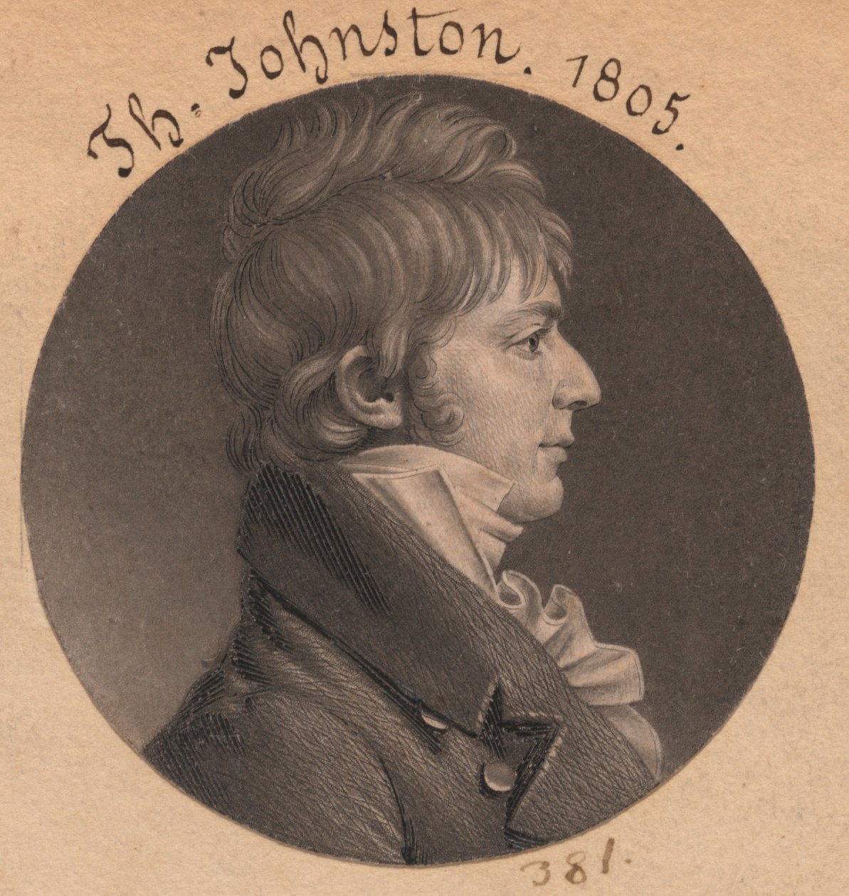 Misschien George Way door Charles Balthazar Julien Févret de Saint-Mémin