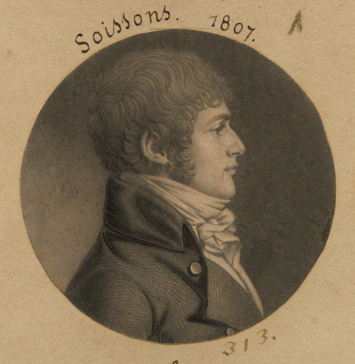 Soissons door Charles Balthazar Julien Févret de Saint-Mémin