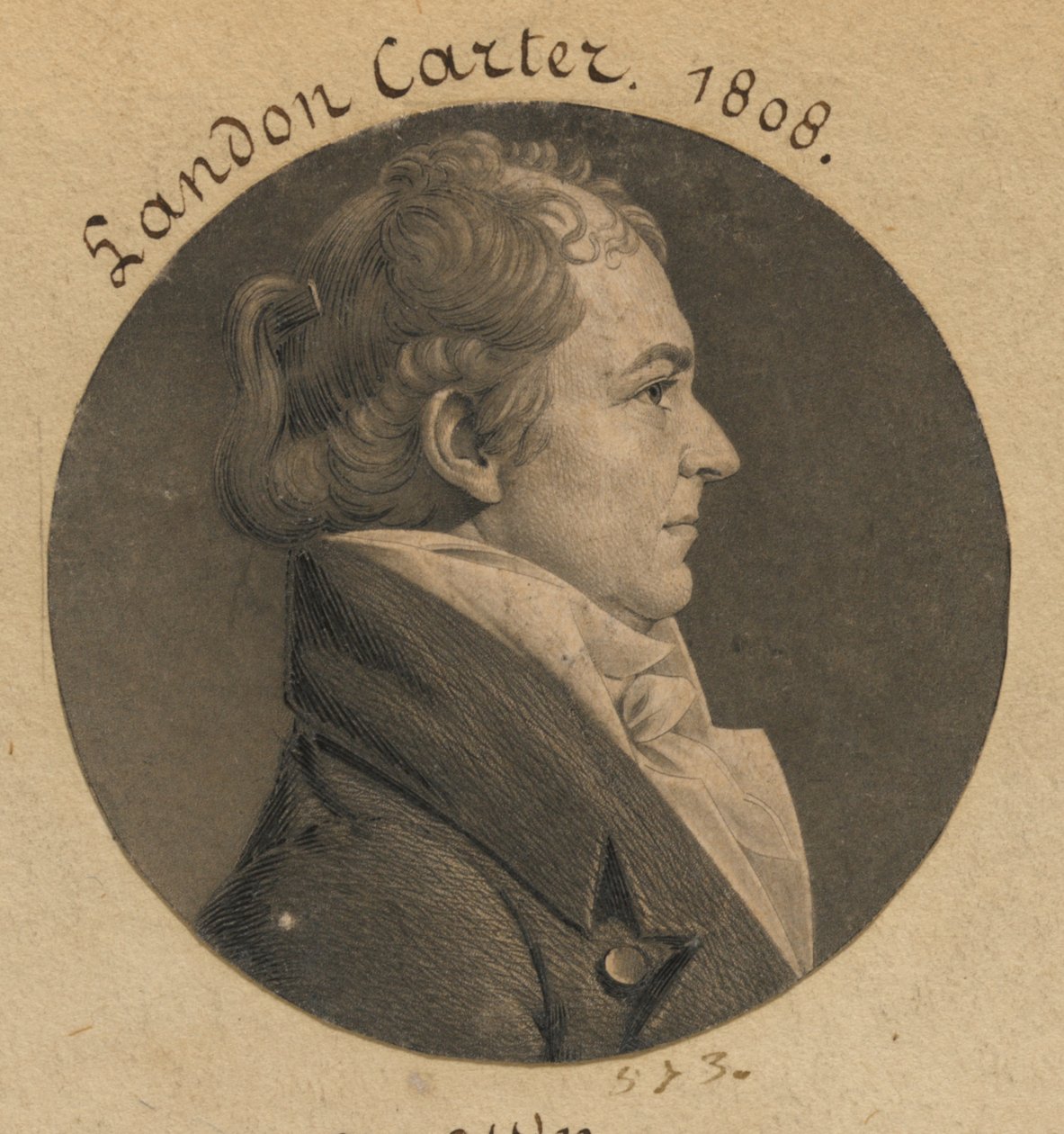 Thomas Reade Rootes door Charles Balthazar Julien Févret de Saint-Mémin