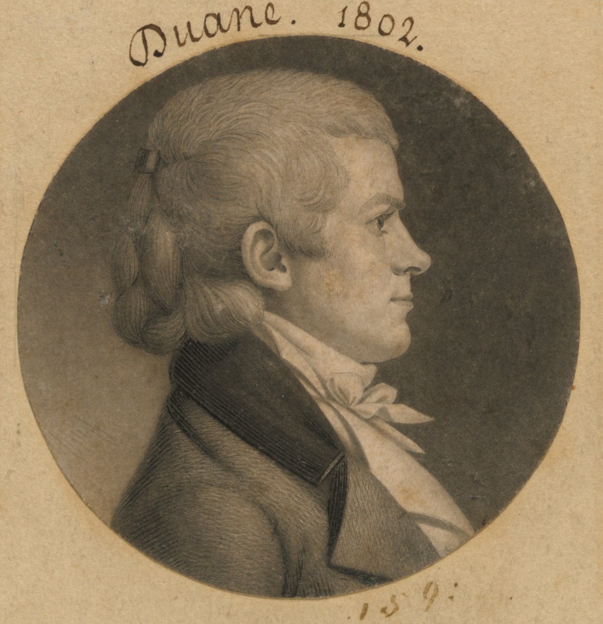 William Duane door Charles Balthazar Julien Févret de Saint-Mémin