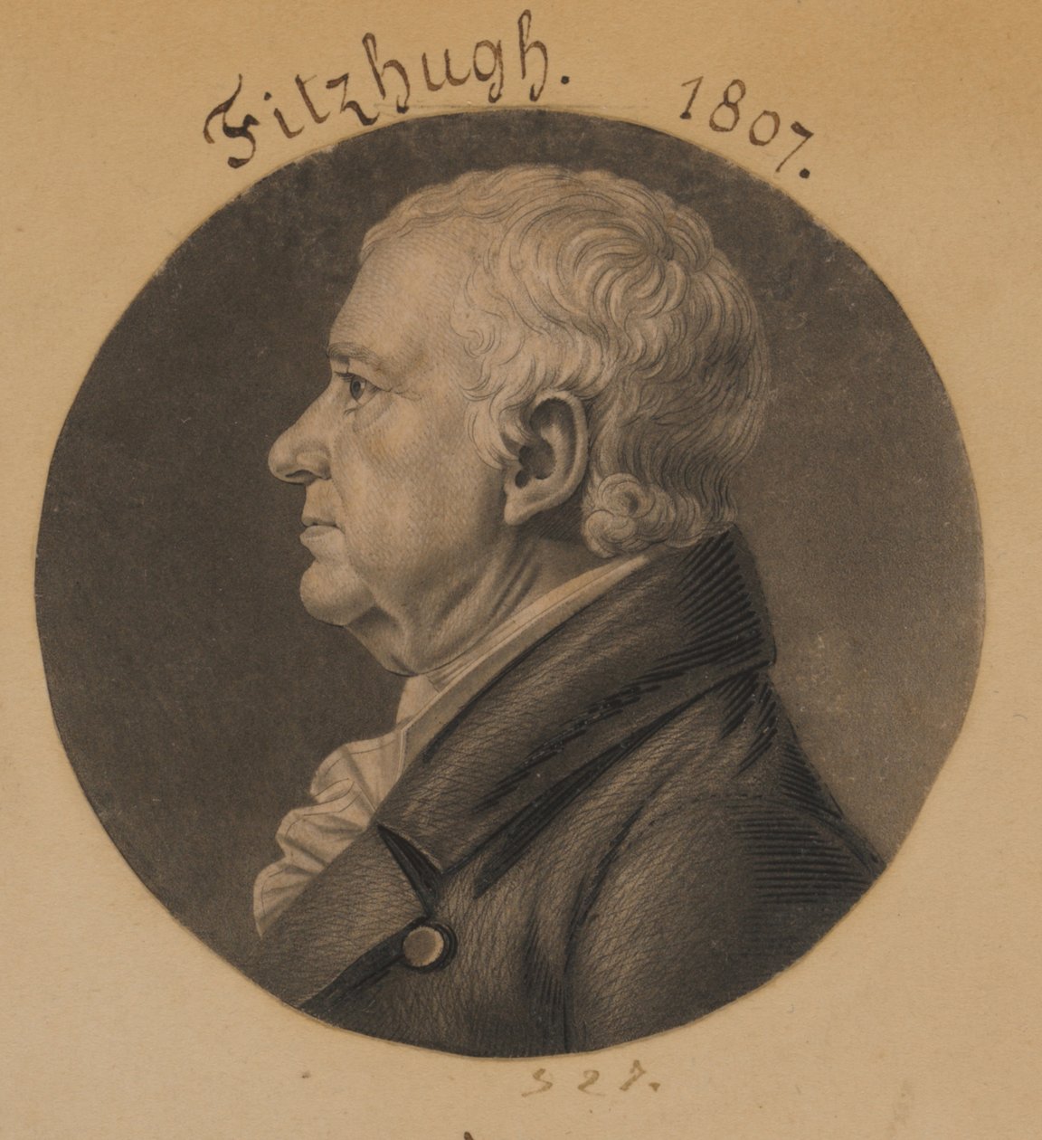 William Fitzhugh door Charles Balthazar Julien Févret de Saint-Mémin