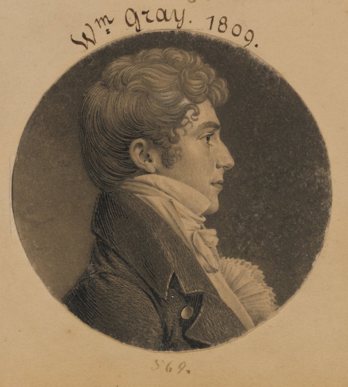 William Gray door Charles Balthazar Julien Févret de Saint-Mémin
