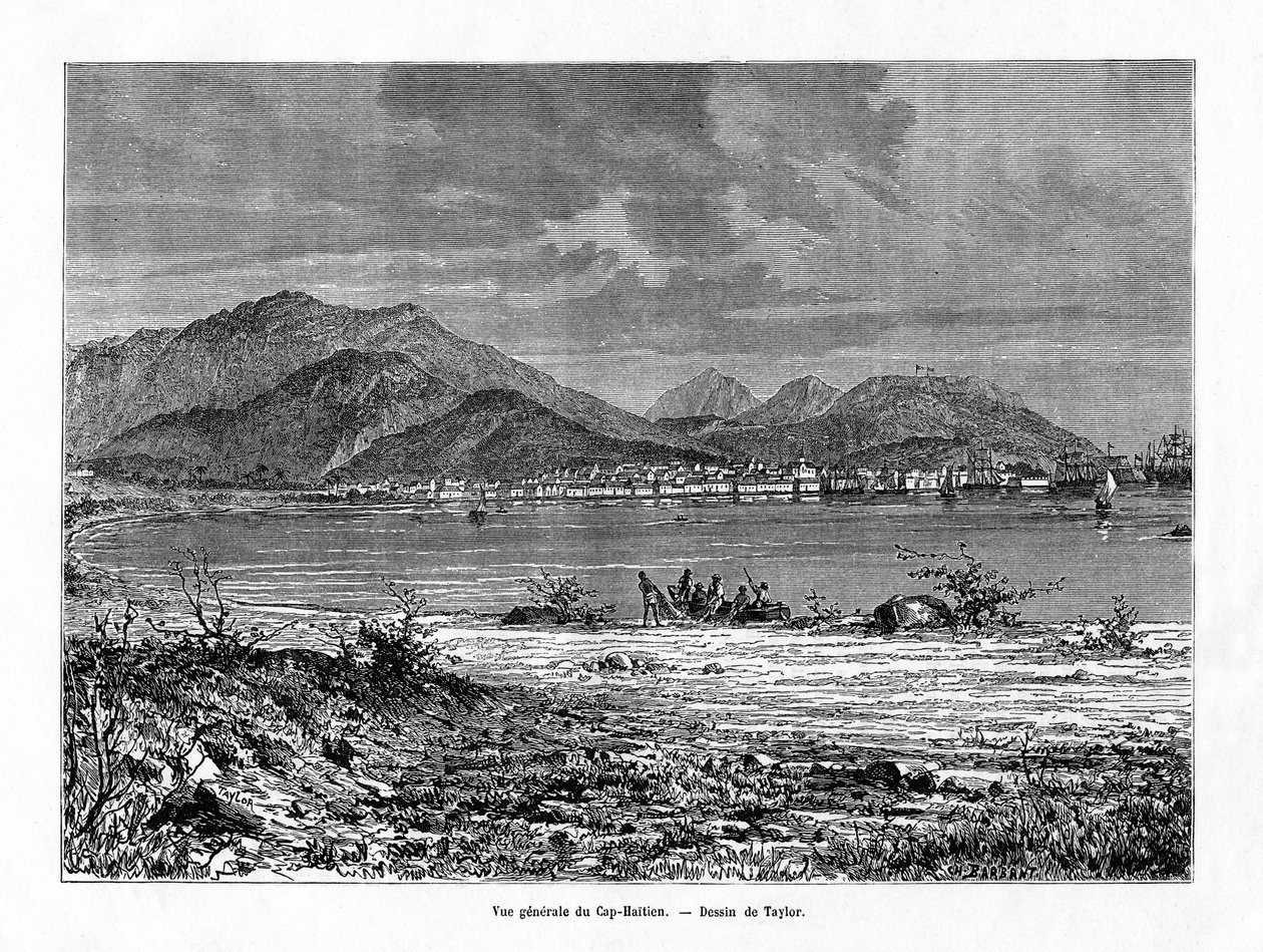 Cap Haitien, Haïti, 19e eeuw door Charles Barbant