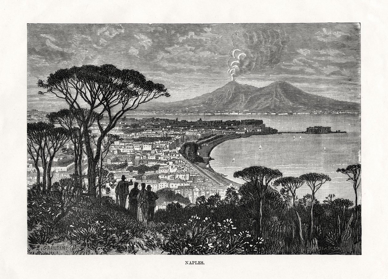 Napels, Italië, 1879 door Charles Barbant