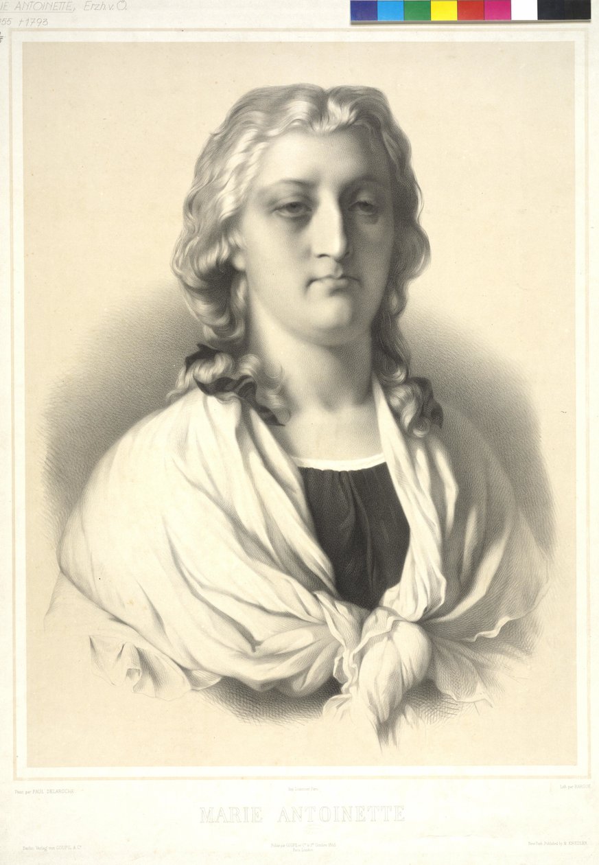 Aartshertogin van Oostenrijk Marie Antoinette door Charles Bargue