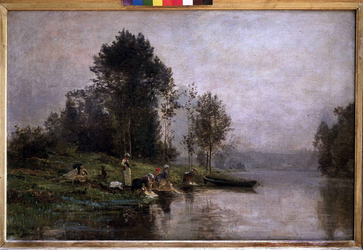 Mistige ochtend aan de Oise door Charles Beauverie