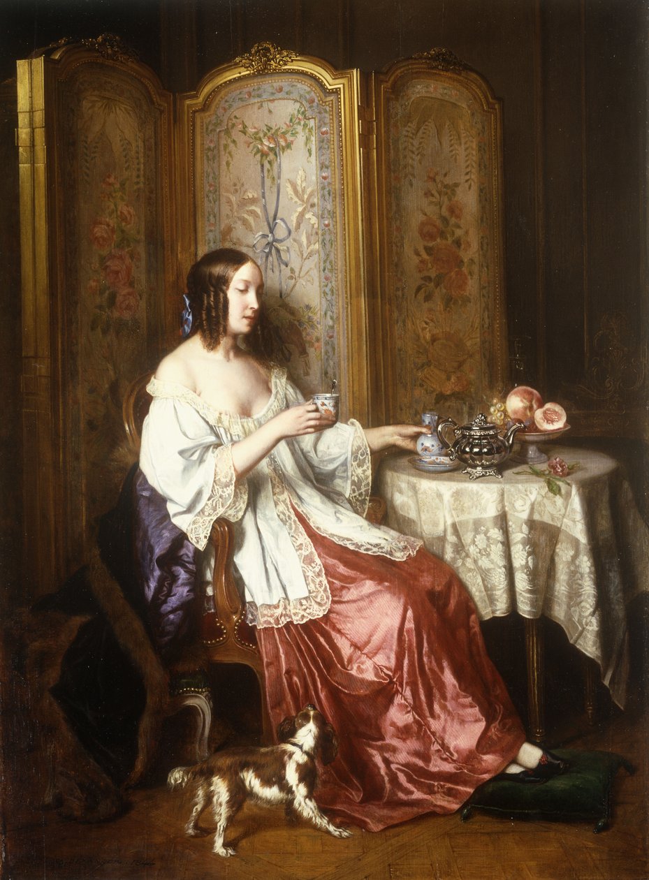 Een Kop Chocolade, 1844 door Charles Beranger