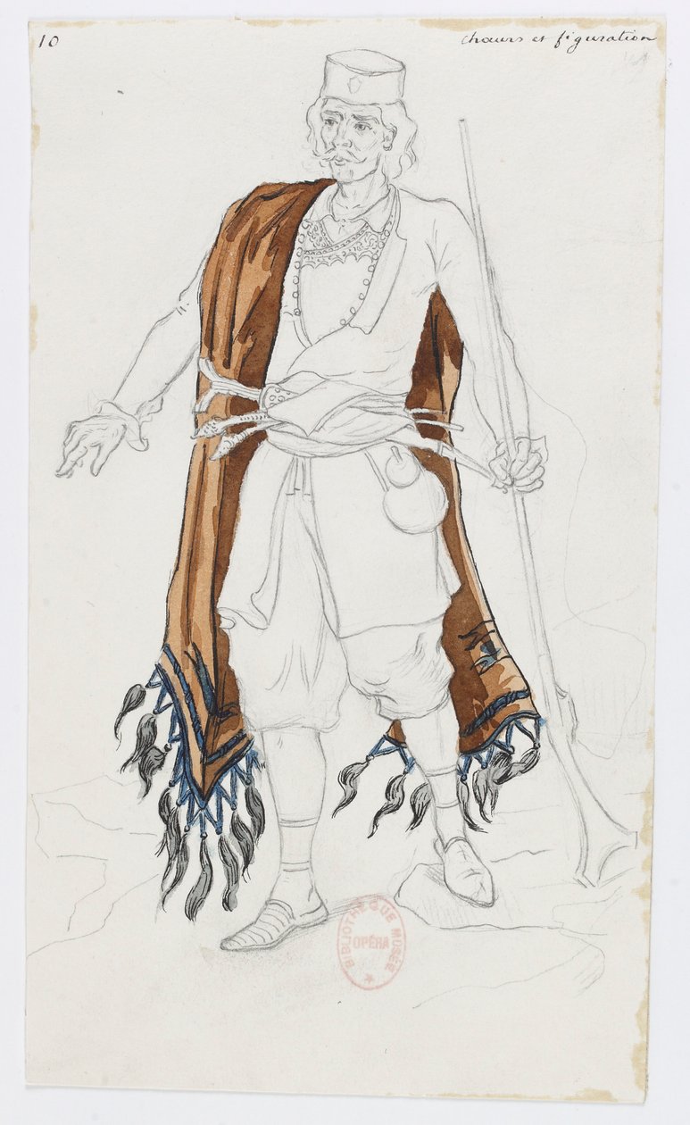 Holmès - De Zwarte Berg - kostuumontwerpen van Charles Bianchini - 10a. Koren en figuranten door Charles Bianchini
