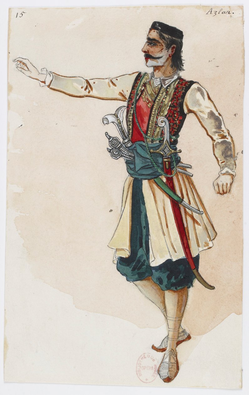 Holmès - De Zwarte Berg - kostuumontwerpen van Charles Bianchini - 15. Azlar door Charles Bianchini