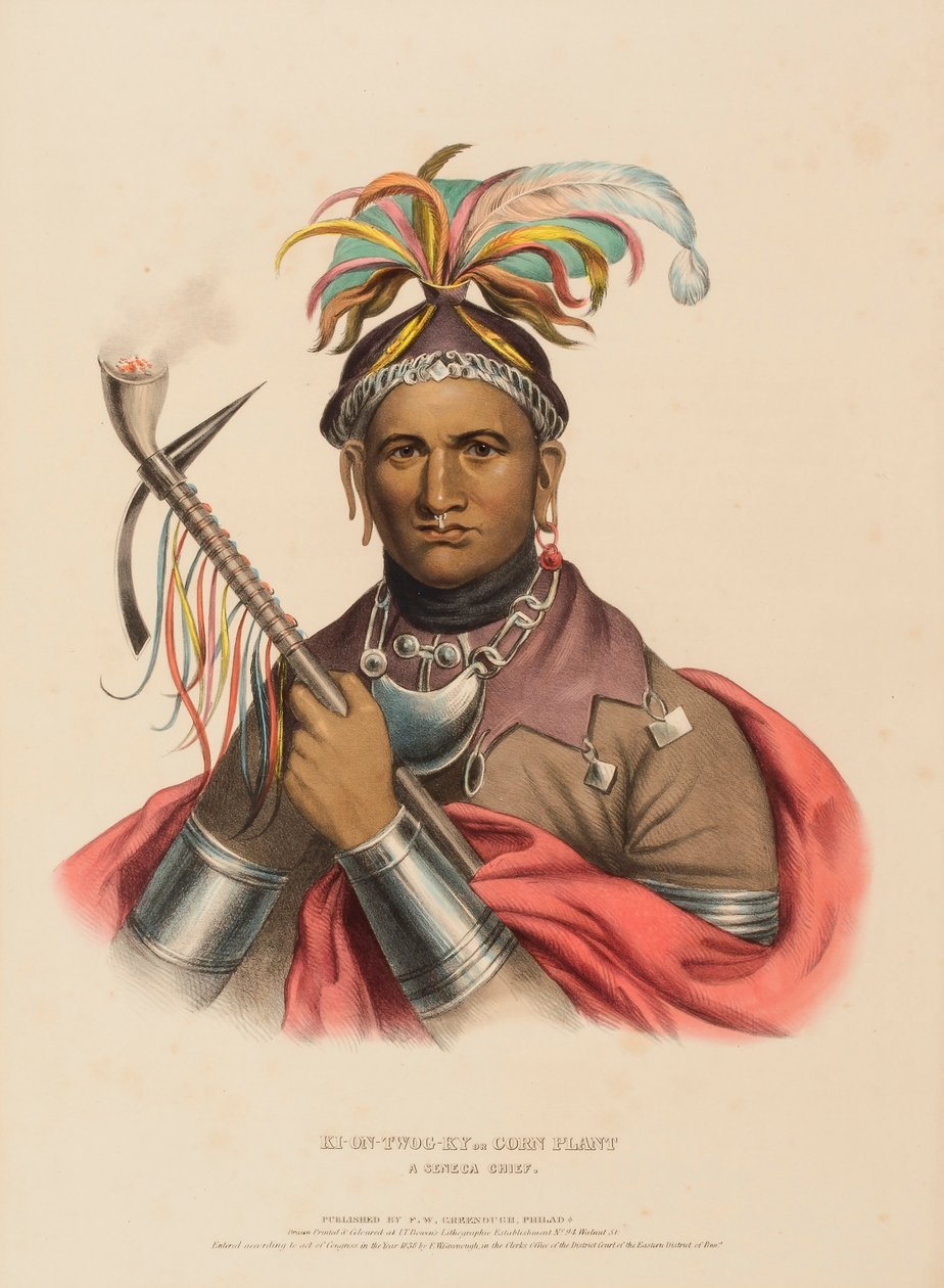 KI-ON-TWOG-KY., uit Geschiedenis van de Indianenstammen van Noord-Amerika door Charles Bird King