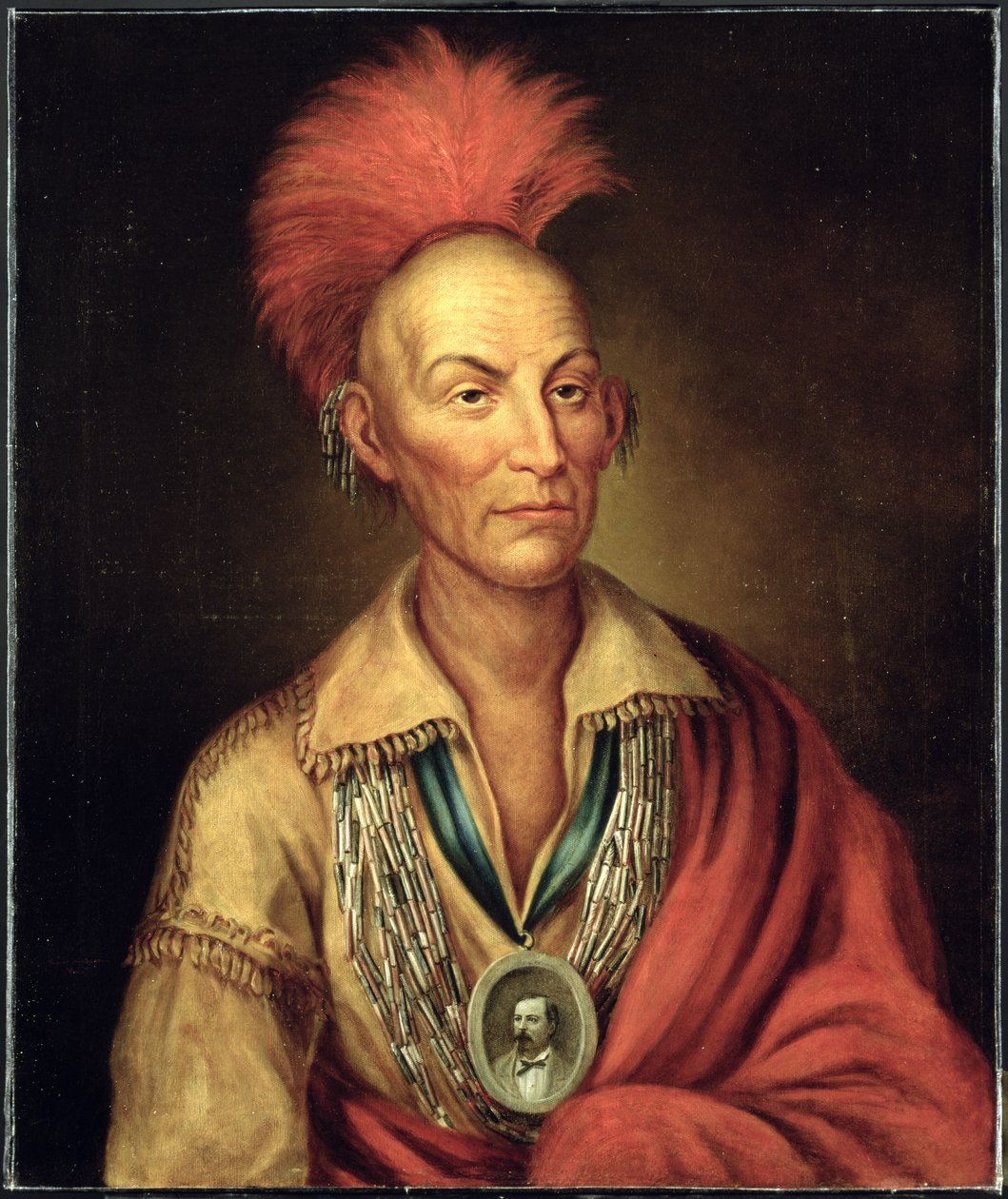Portret van Black Hawk (1767-1838) door Homer Henderson door Charles Bird after King