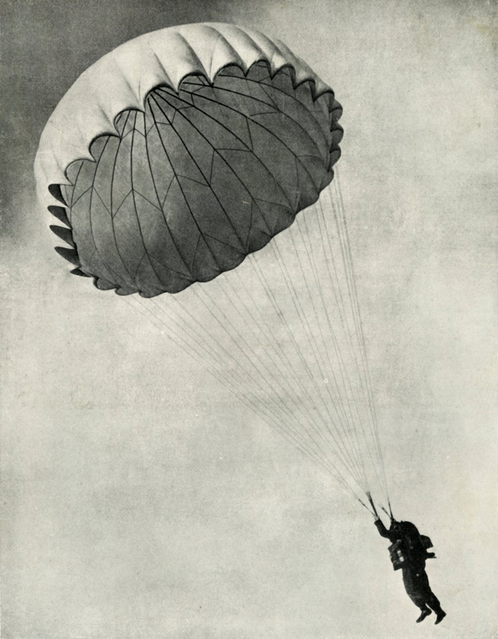 Piloot met parachute tijdens de Tweede Wereldoorlog, 1941 door Charles Brown