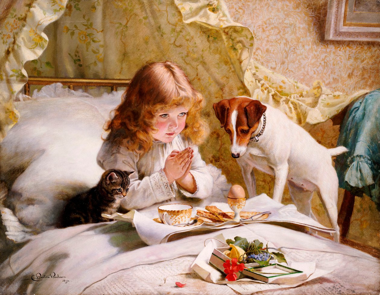 Suspense door Charles Burton Barber