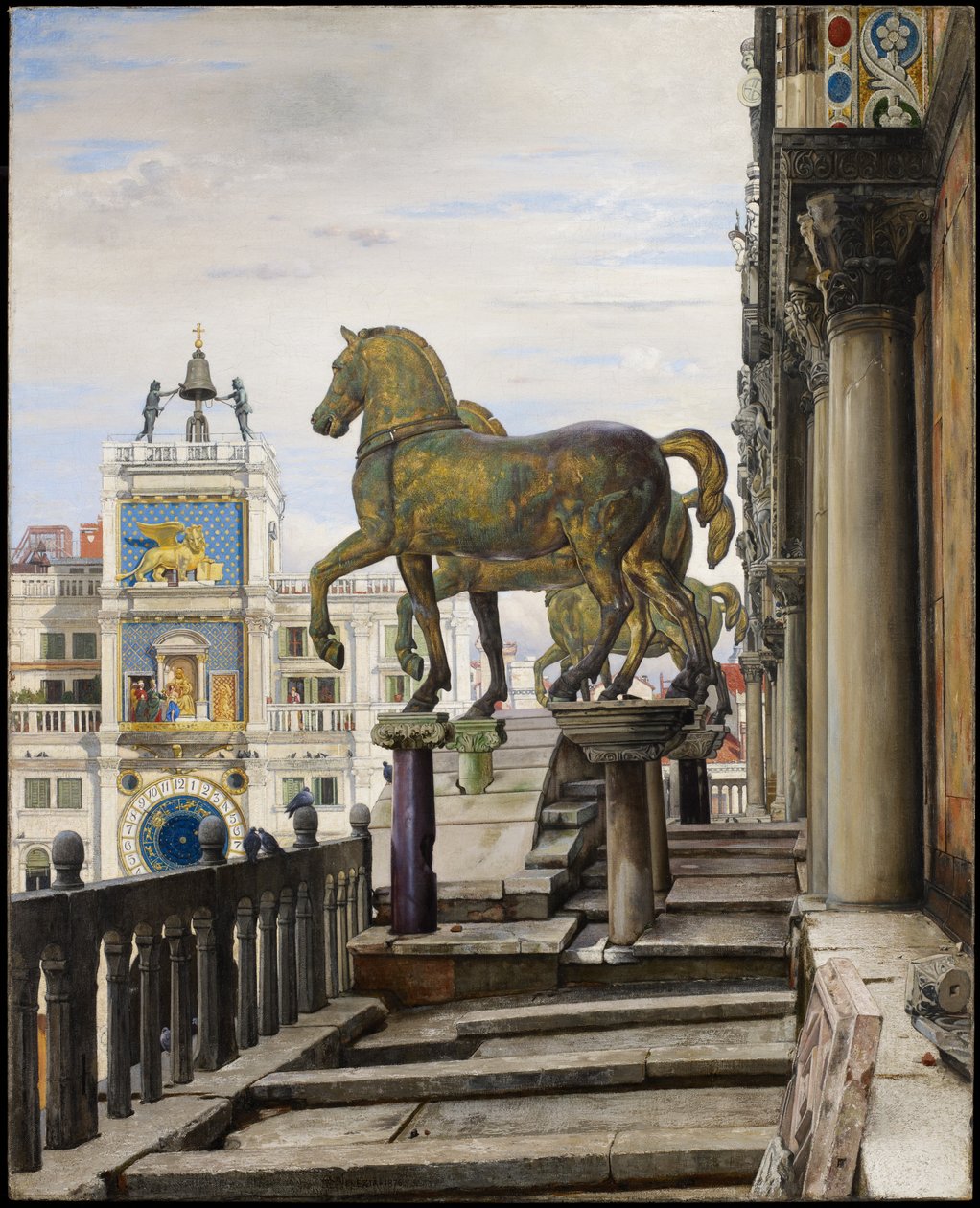 De bronzen paarden van San Marco, Venetië, 1876 door Charles Caryl Coleman