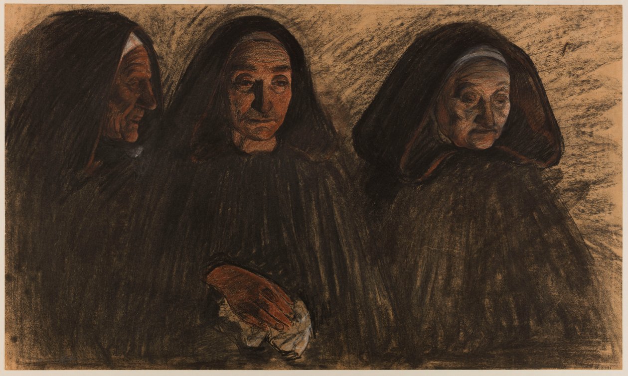 Bretonse vrouwen door Charles Cottet