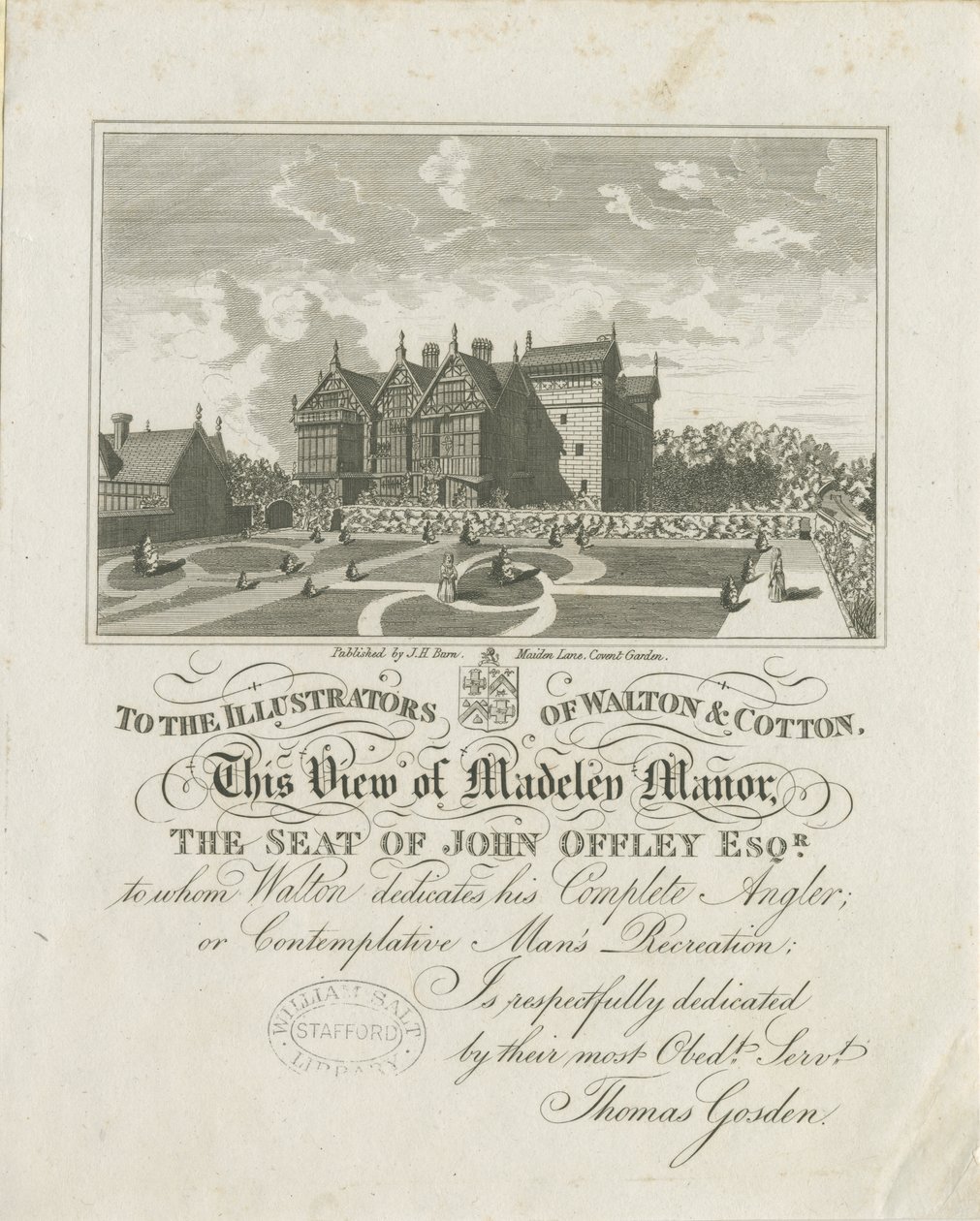 Madeley Landhuis door Charles Cotton