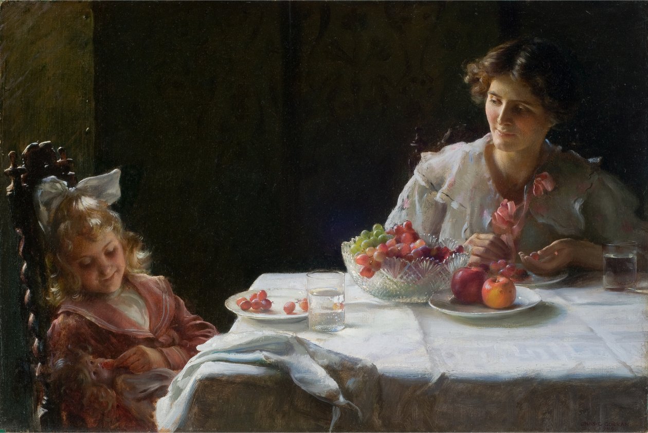 Ontbijt voor drie door Charles Courtney Curran