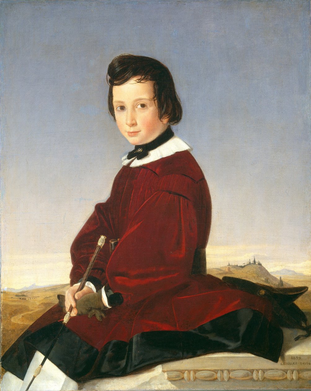 Portret van een jonge amazone, 1839 door Charles David