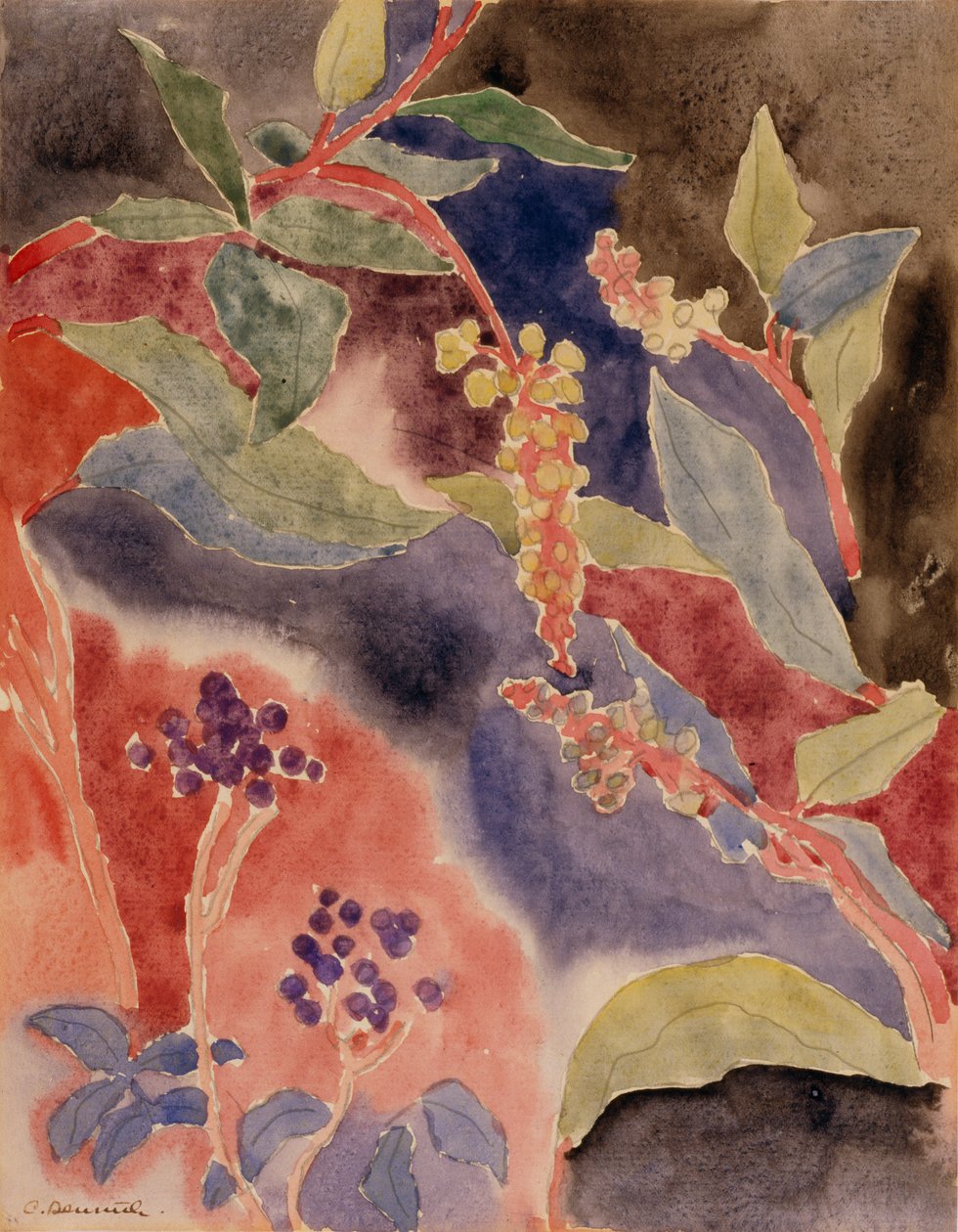Bladeren en bessen door Charles Demuth