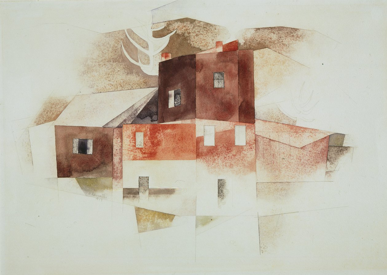 Oude huizen door Charles Demuth