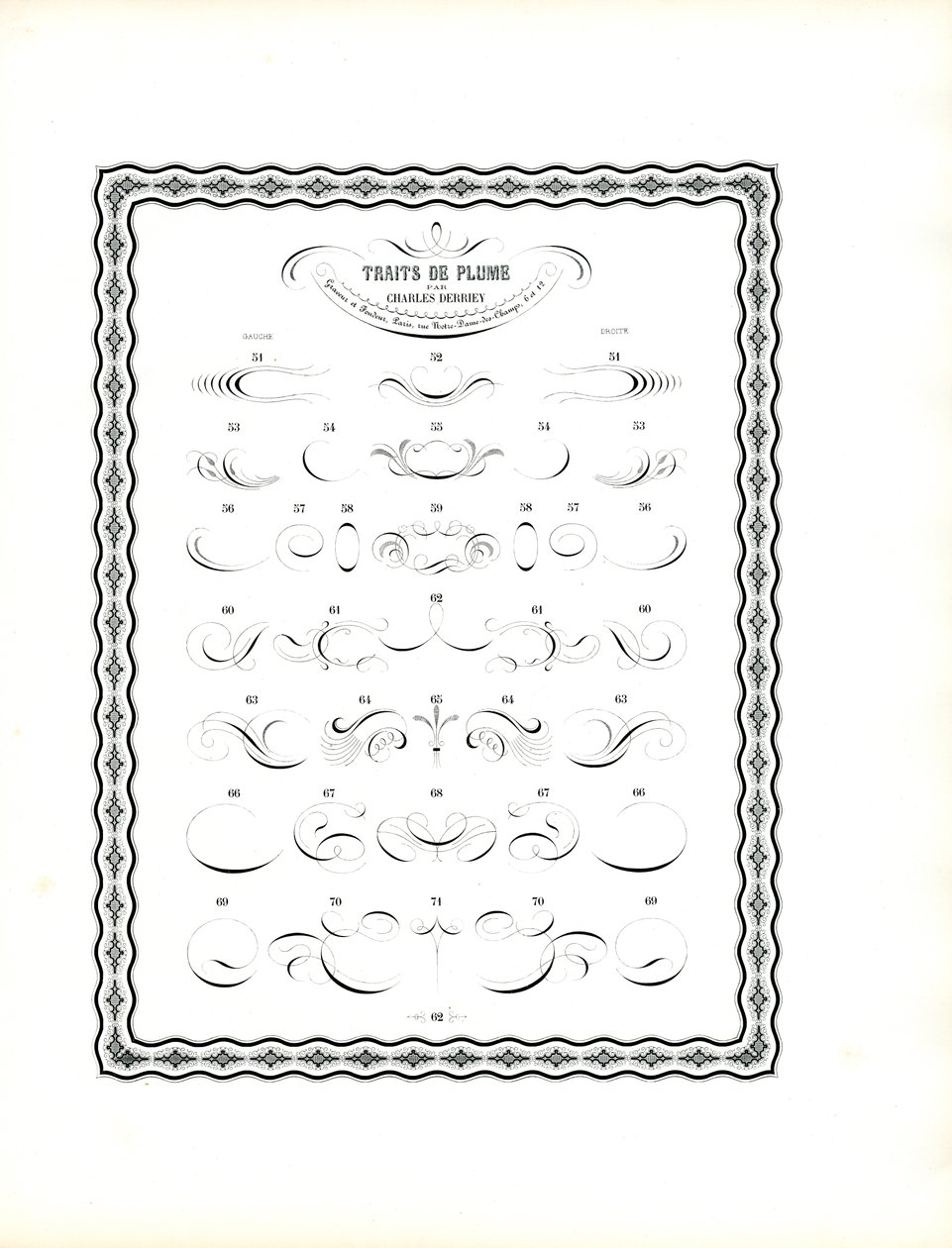 Kalligrafische pennenvlaaien - Vervolg op de eerste serie (print) door Charles Derriey