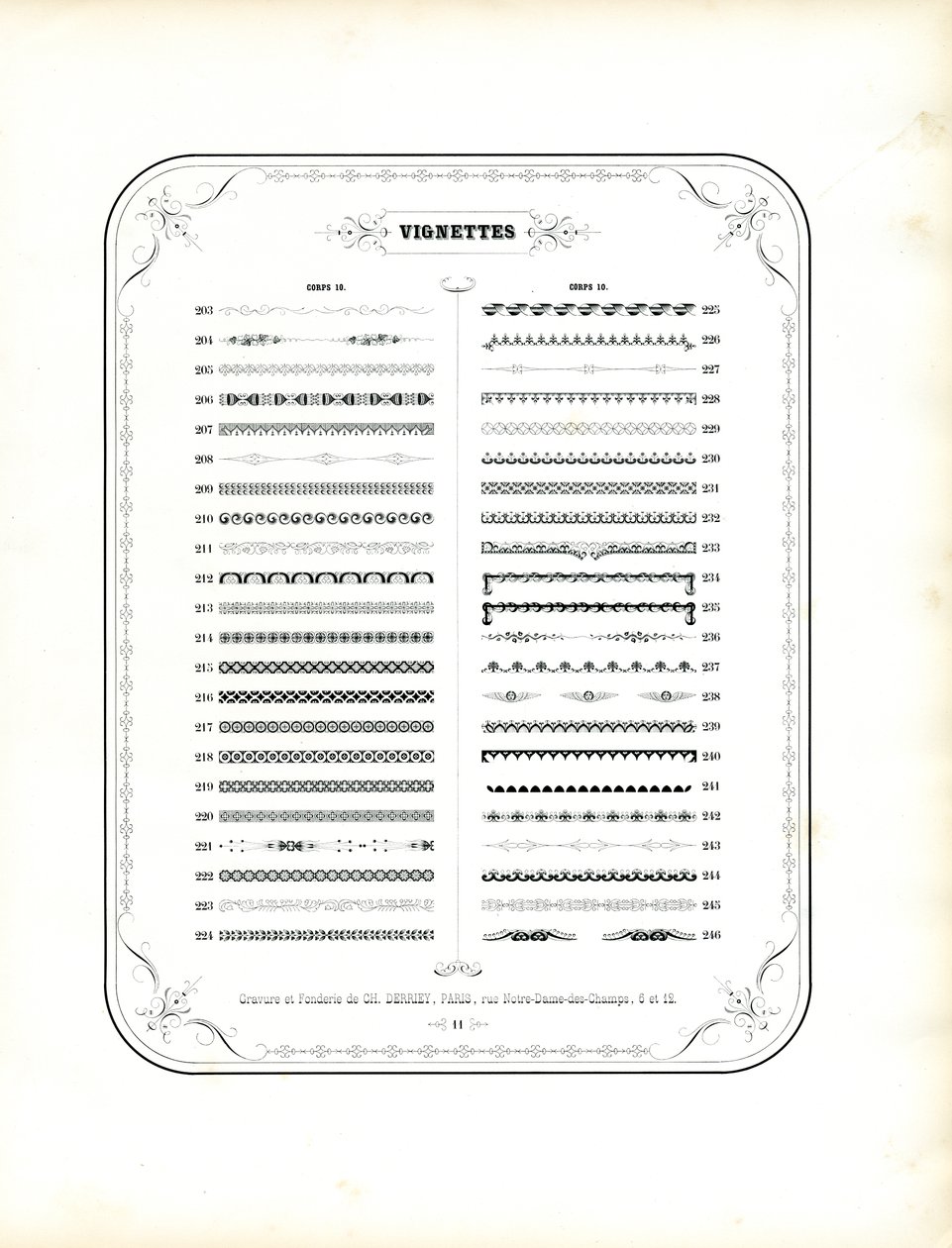 Collectie sierranden en vignetten (print) door Charles Derriey