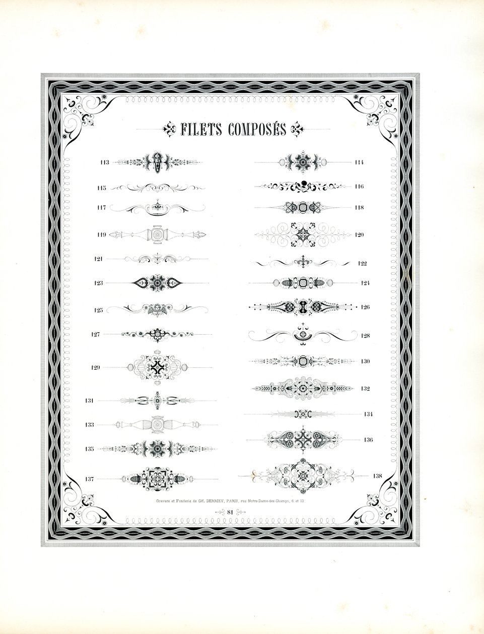 Vervolg op Ornamental Rules Collectie (print) door Charles Derriey