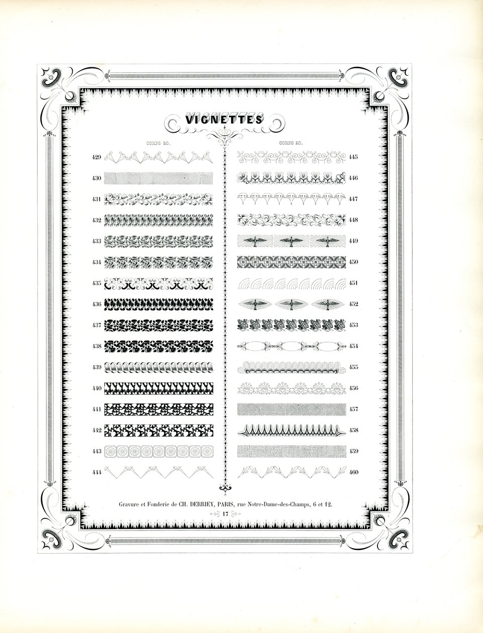 Sierranden en vignetten, korps 20 (Vervolg) (druk) door Charles Derriey
