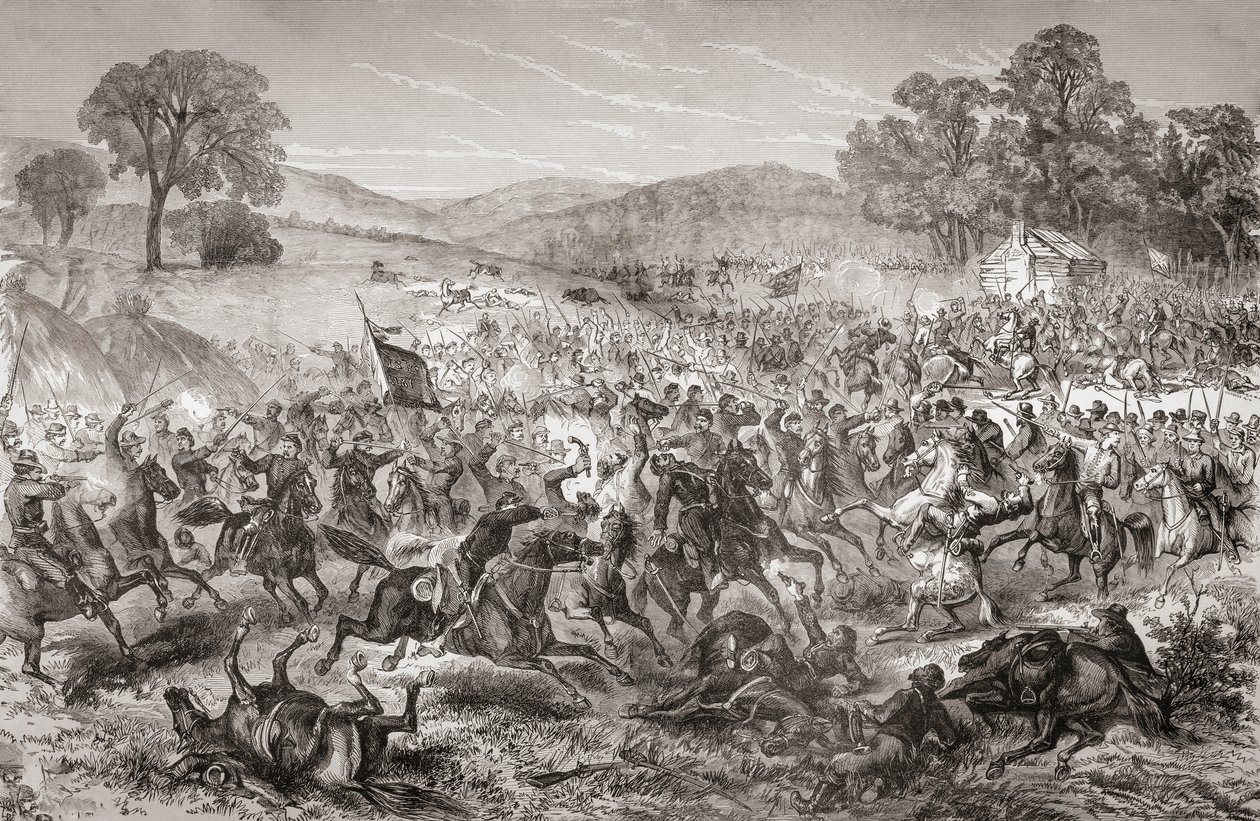 Slag bij Boonsboro, Maryland, 8 juli door Charles E.H. (after) Bonwill