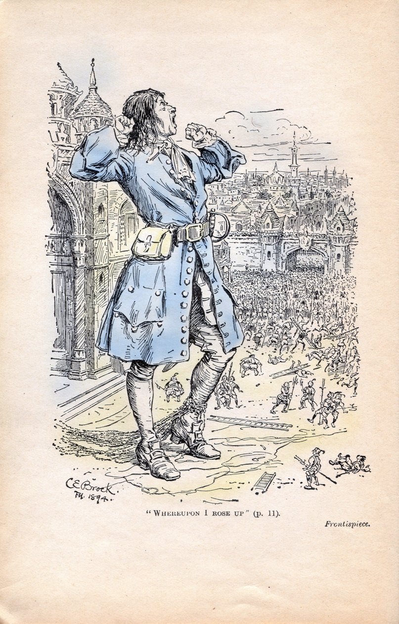 Het ontwaken van Gulliver, Lilliputters door Charles Edmund Brock