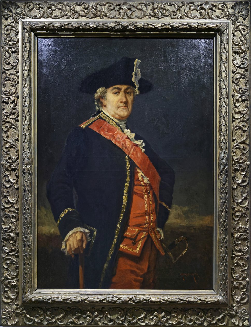 Jean Baptiste Donatien de Vimeur, ca. 1850-95 door Charles Edouard Armand Dumaresq