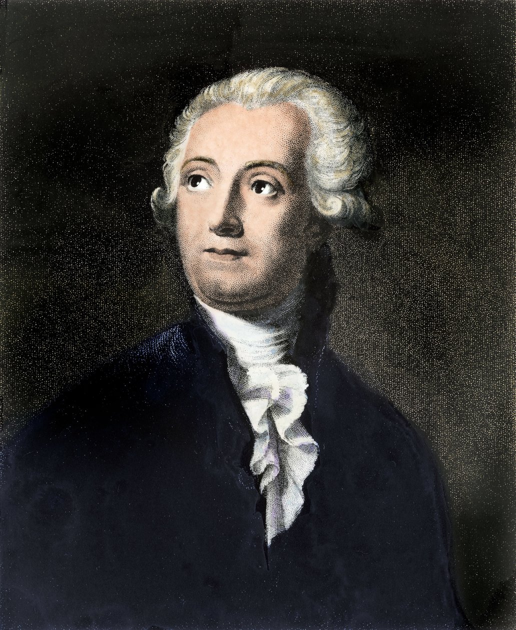 Portret van Antoine Laurent Lavoisier door Charles Edward Wagstaff