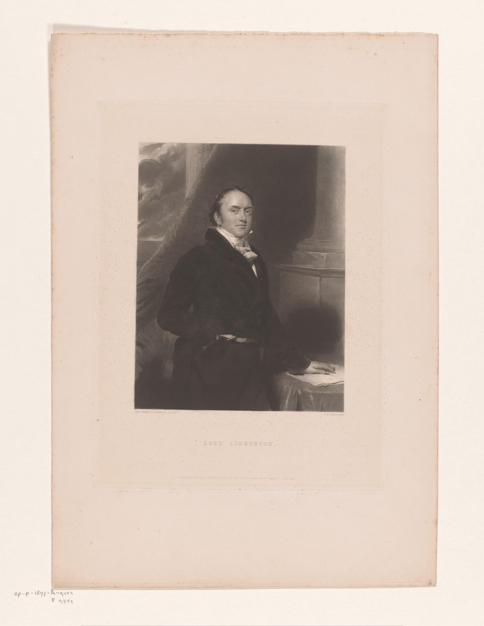 Portret van Alexander Baring door Charles Edward Wagstaff